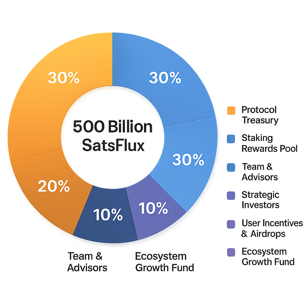 SatsFlux Tokenomics Distribution